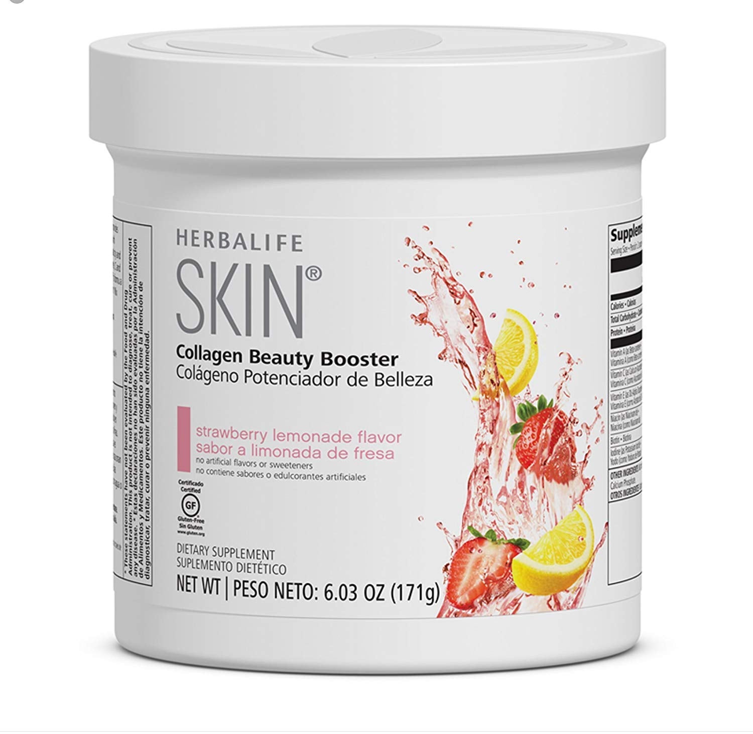 Herbalife SKIN® Collagen Beauty Booster: Strawberry Lemonade Canister 6.03 Oz. | Herbalife