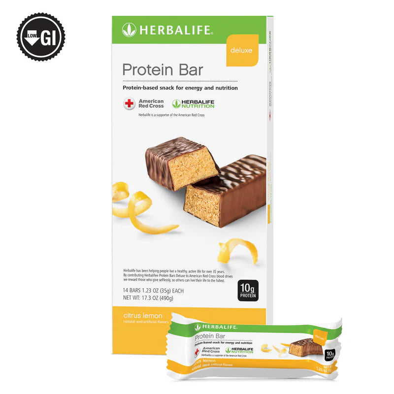Protein Bar Deluxe: Citrus Lemon 14 Bars per Box | Herbalife