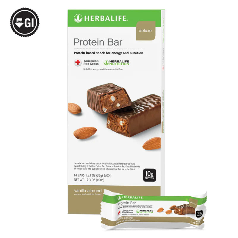 Protein Bar Deluxe: Vanilla Almond 14 Bars per Box | Herbalife