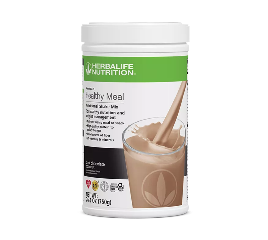 Formula 1 Healthy Meal Nutritional Shake Mix: Dark Chocolate Coconut 750 g | Herbalife